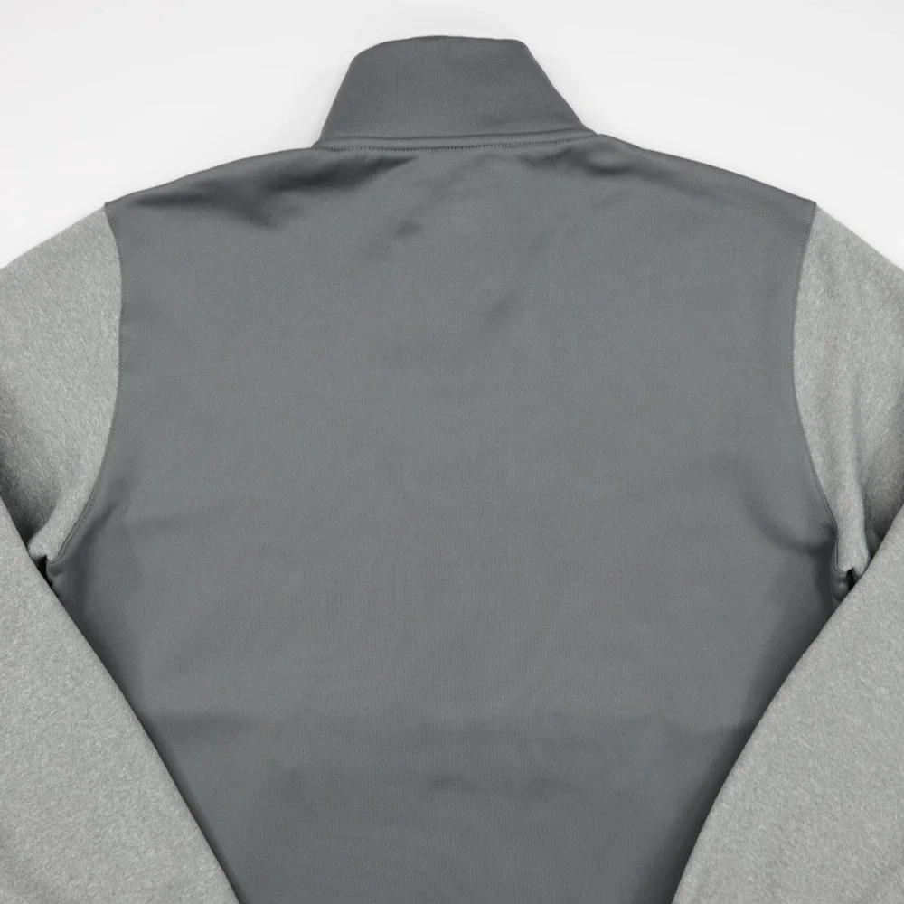 Adidas Men's Team Issue Half Zip Pocket Comfy Soft Fleece Sweatshirt Gray Size M
